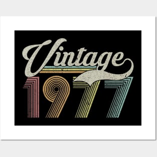 43 Years Old Vintage Retro Classic 1977 43rd Birthday Gifts43 Years Old Vintage Retro Classic 1977 43rd Birthday Gifts Posters and Art